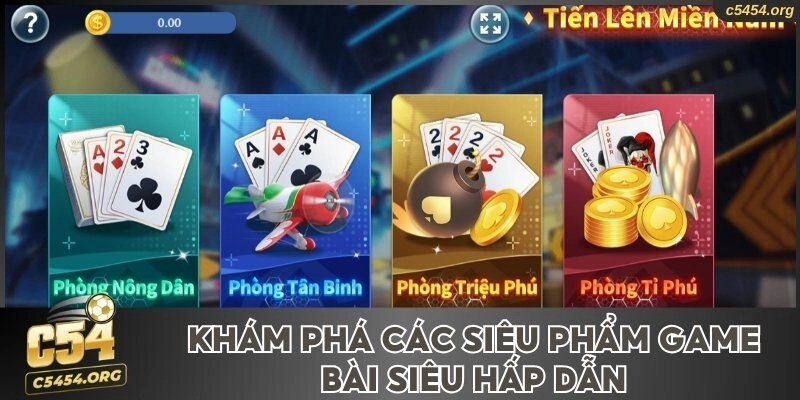 Khám phá các siêu phẩm game bài siêu hấp dẫn