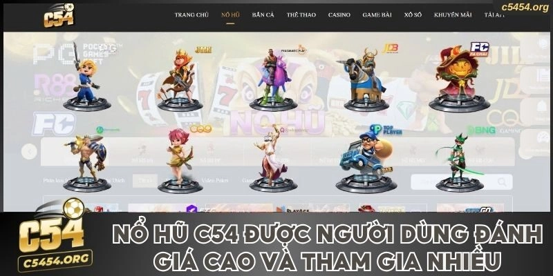 Nổ hũ C54 được người dùng đánh giá cao