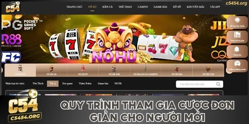 Quy trình tham gia cược đơn giản cho người mới