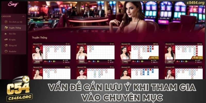 Vấn đề cần lưu ý khi tham gia vào chuyên mục